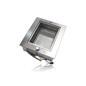 Churrasqueira a Gás de Embutir para Varanda Gourmet | INOX Resistente à Maresia sem fumaça - Diamante