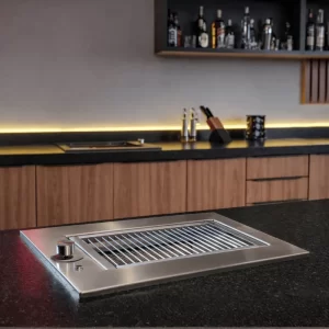 Churrasqueira a Gás de Embutir Compacta para Varanda Gourmet | INOX Resistente à Maresia Linha SMART PREMIUM
